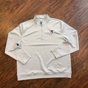 Hickey Freeman Quarter Zip Pullover Mens XL Golf Layer Athletic Light Blue